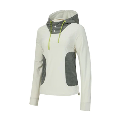 (Women) RAPIDO Ivory White Outdoor Hoodie Pullover Sweatshirt CP4141O37