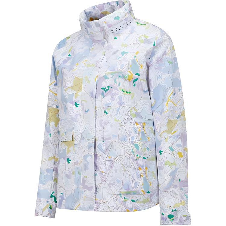 (Women) RAPIDO O-Series Floral Detachable Hood Cotton Jacket Women’s Light Purple. CP4Z38O35