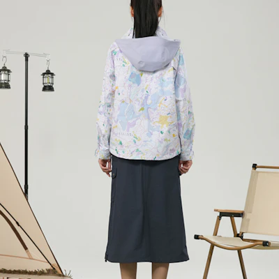 (W) RAPIDO Oシリーズ 花柄 取り外し可能フード コットンジャケット レディース ライトパープル CP4Z38O35 Details for (W) RAPIDO Oシリーズ 花柄 取り外し可能フード コットンジャケット レディース ライトパープル CP4Z38O35