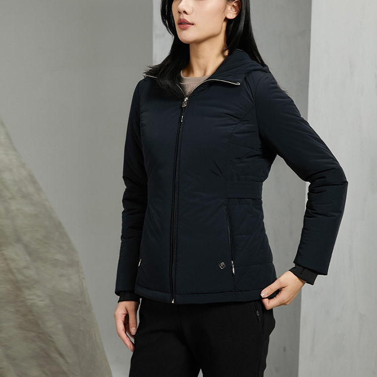 Shop (W) RAPIDO Rシリーズ カジュアルフード付きジップアップコットンジャケット. CP3938U02