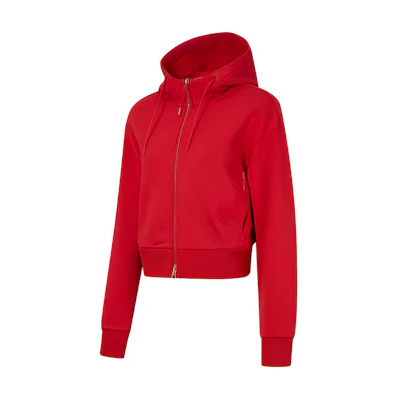 (Women) RAPIDO Short Oversized Hoodie Jacket Red CP4Z39J60