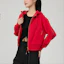 Purchase (W) RAPIDO Jaket Hoodie Pendek Oversized Merah CP4Z39J60