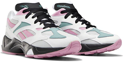 Lookbook Reebok Aztrek 96 低幫 跑步鞋 女款 白粉色