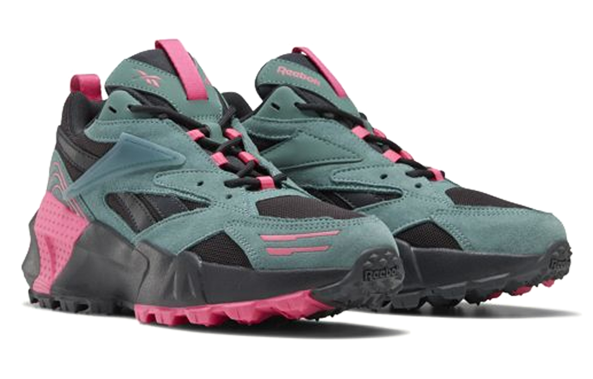 Lookbook (W) Reebok Aztrek Double Mix Trail ''Schwarz Grün Rosa'' EF9144
