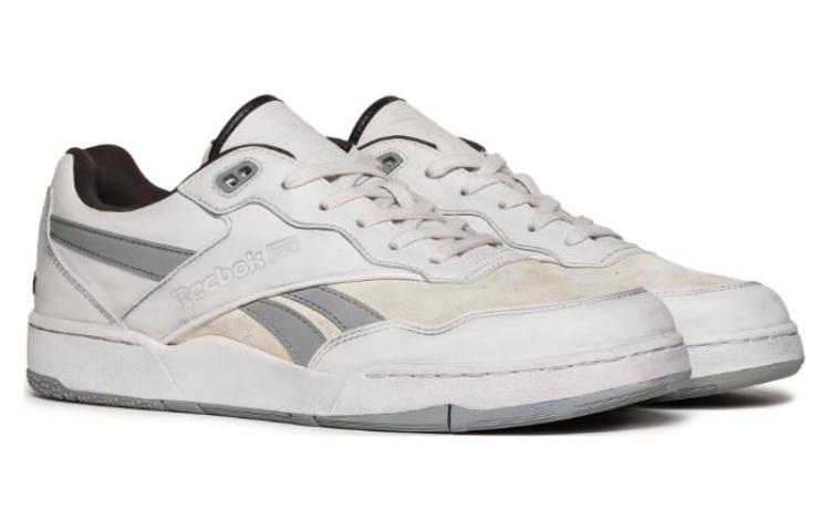 Lookbook Reebok BB4000 II 舒適 防滑減震 低筒 板鞋 女款 白灰色