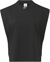 (Women) Reebok Black Sleeveless Casual Sports Tank Top. HS0386 (Women) Reebok Black Sleeveless Casual Sports Tank Top. HS0386