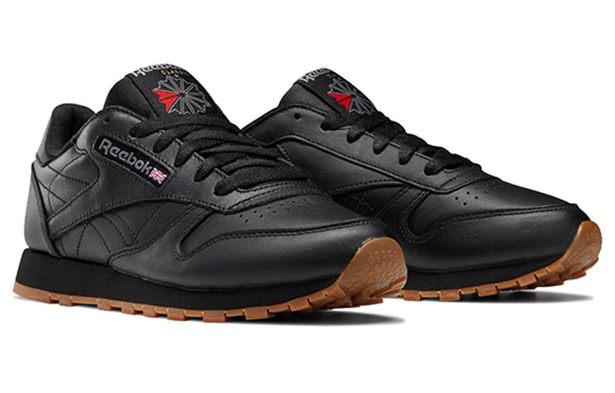 Lookbook (女) Reebok 經典皮革運動鞋 '黑色' 49802