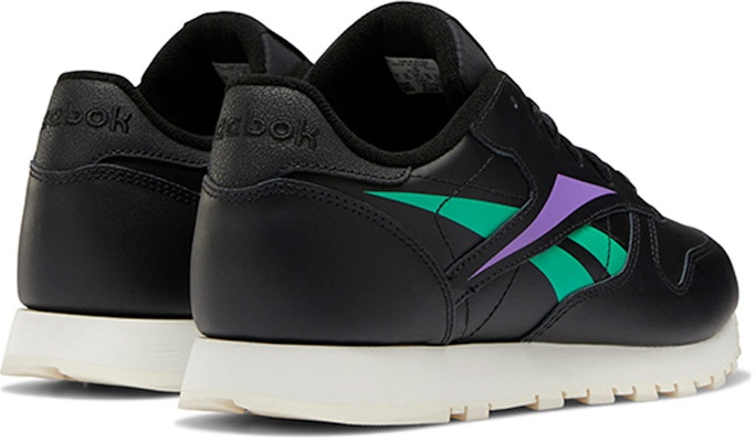 (W) 锐步经典皮革 黑绿色紫色款 EF8237 Shop (W) 锐步经典皮革 黑绿色紫色款 EF8237