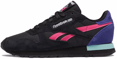 (Women) Reebok Classic Leather 'Black Proud Pink Bold Purple' GX7098 (Women) Reebok Classic Leather 'Black Proud Pink Bold Purple' GX7098