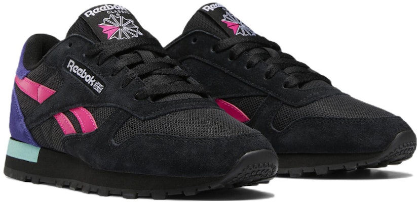 (W) Reebok Classic Leather 'Hitam Proud Pink Ungu Bold' GX7098 Lookbook (W) Reebok Classic Leather 'Hitam Proud Pink Ungu Bold' GX7098