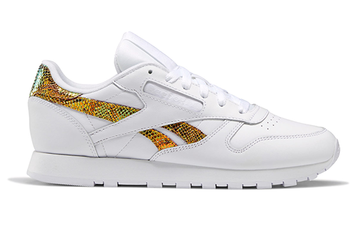 Order (女性) Reebok 經典皮革‘虹彩蛇紋條紋’ FV1083