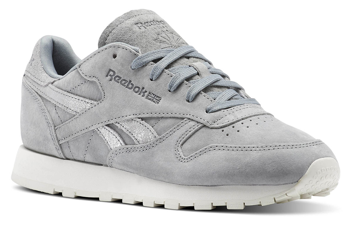 (W) Reebok Classic Leather 'Light Grey Shimmer' 圖 3
