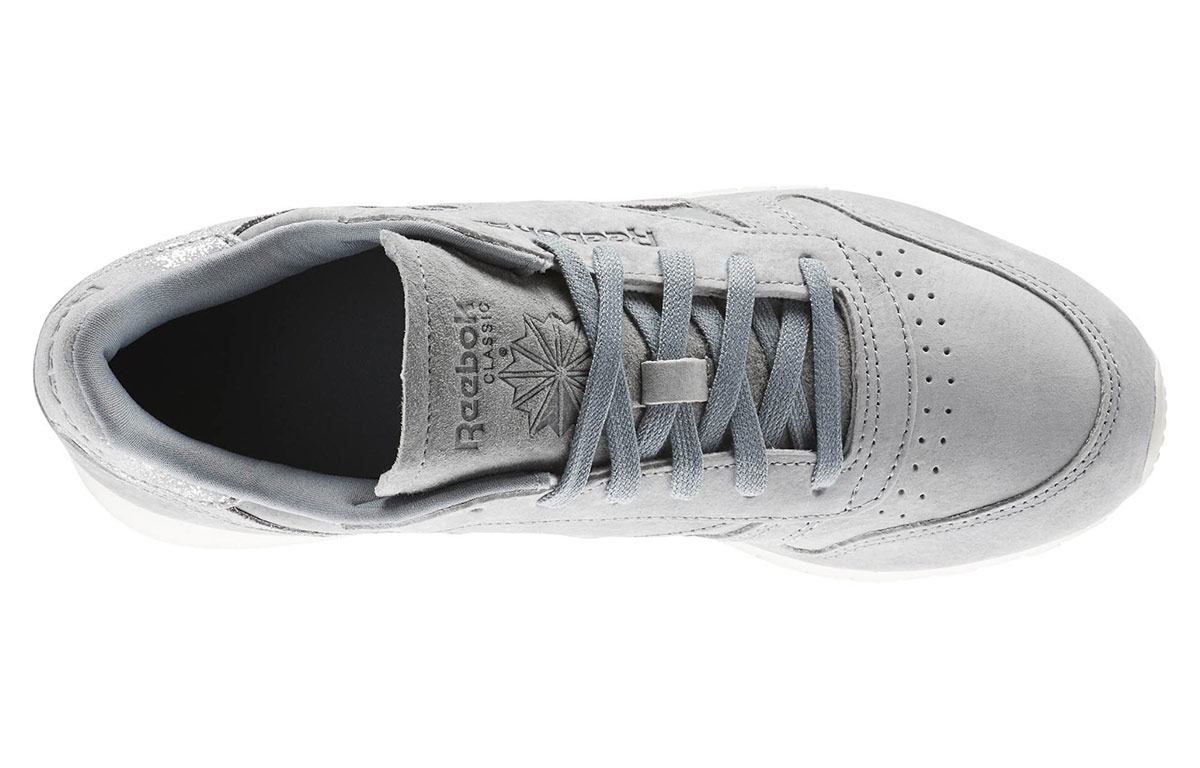 (W) Reebok Classic Leather 'Light Grey Shimmer' 圖 5