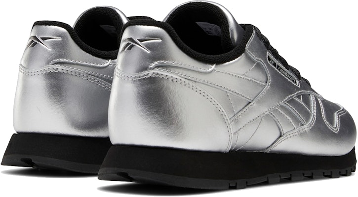 (W) Reebok Classic Leather 'Perak Metalik Hitam' EF9500 Shop (W) Reebok Classic Leather 'Perak Metalik Hitam' EF9500