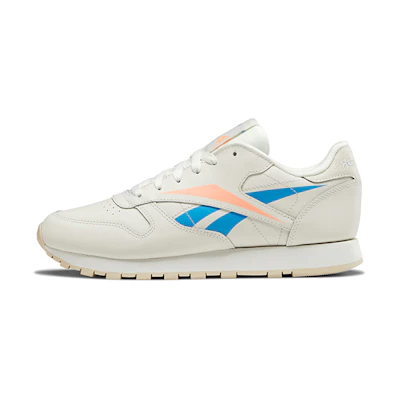 (W) Reebok Classic Leather Sports Casual Shoes 'White Blue'