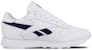 (W) Reebok Classic Leather Low-Top Sneakers Putih/Biru DV8170