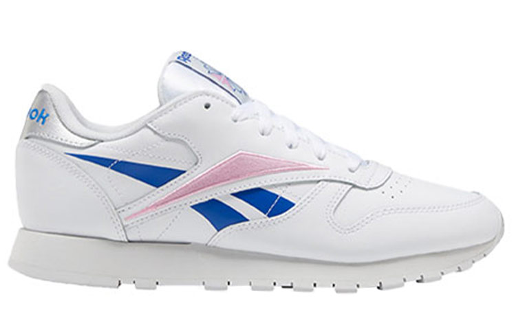 (W) Reebok Classic Leather 'White Blue Pink' 圖 2