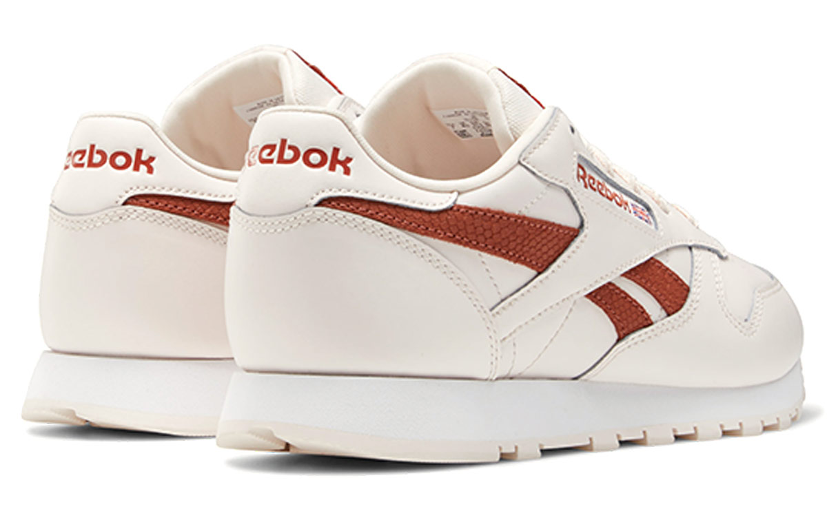 (W) Reebok Classic Leather Sports Casual Shoes 'White Orange' 圖 5