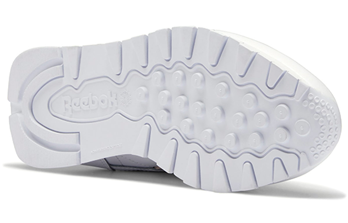 (W) Reebok Classic Leather 'White Orange Pink' 圖 5