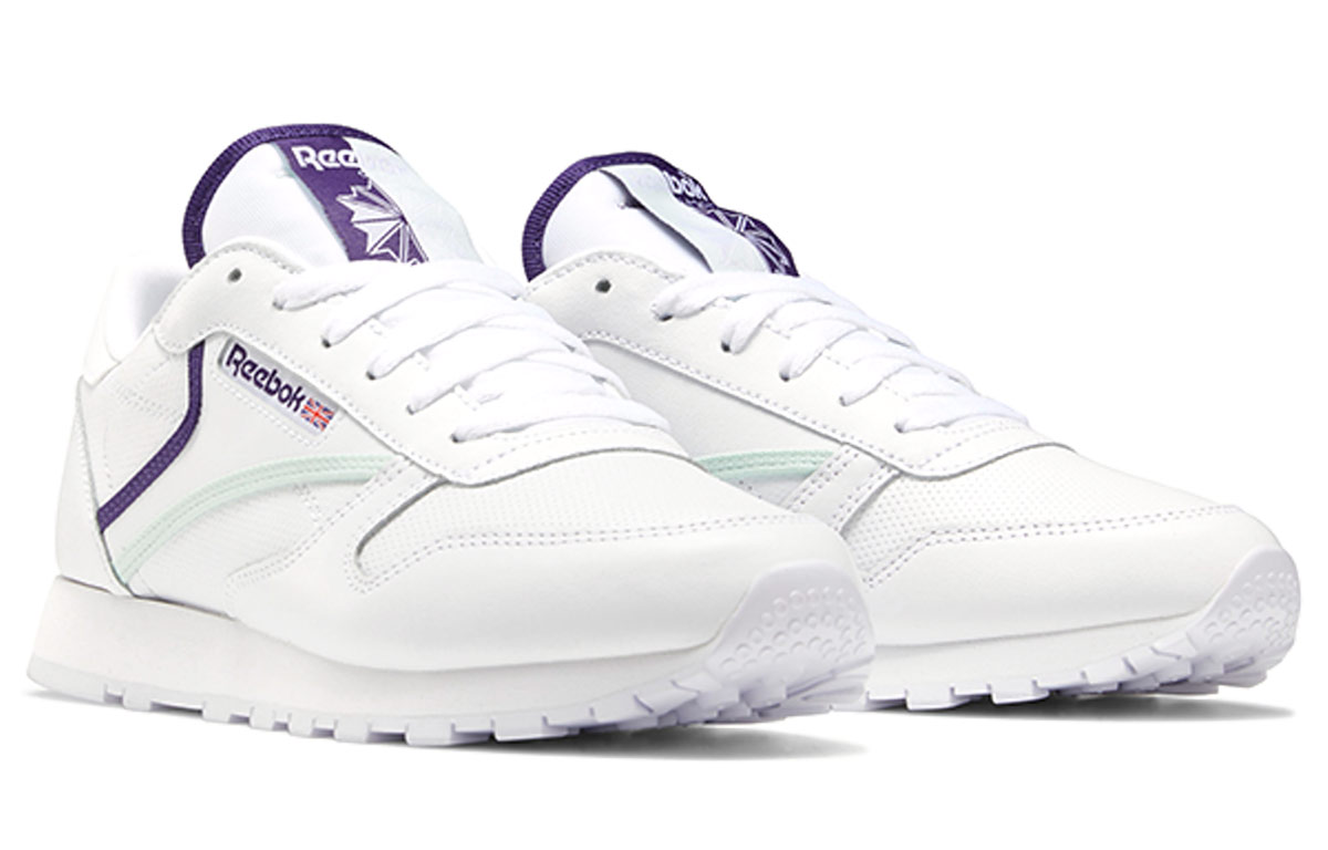 (W) Reebok Classic Leather 'White Purple' 圖 3