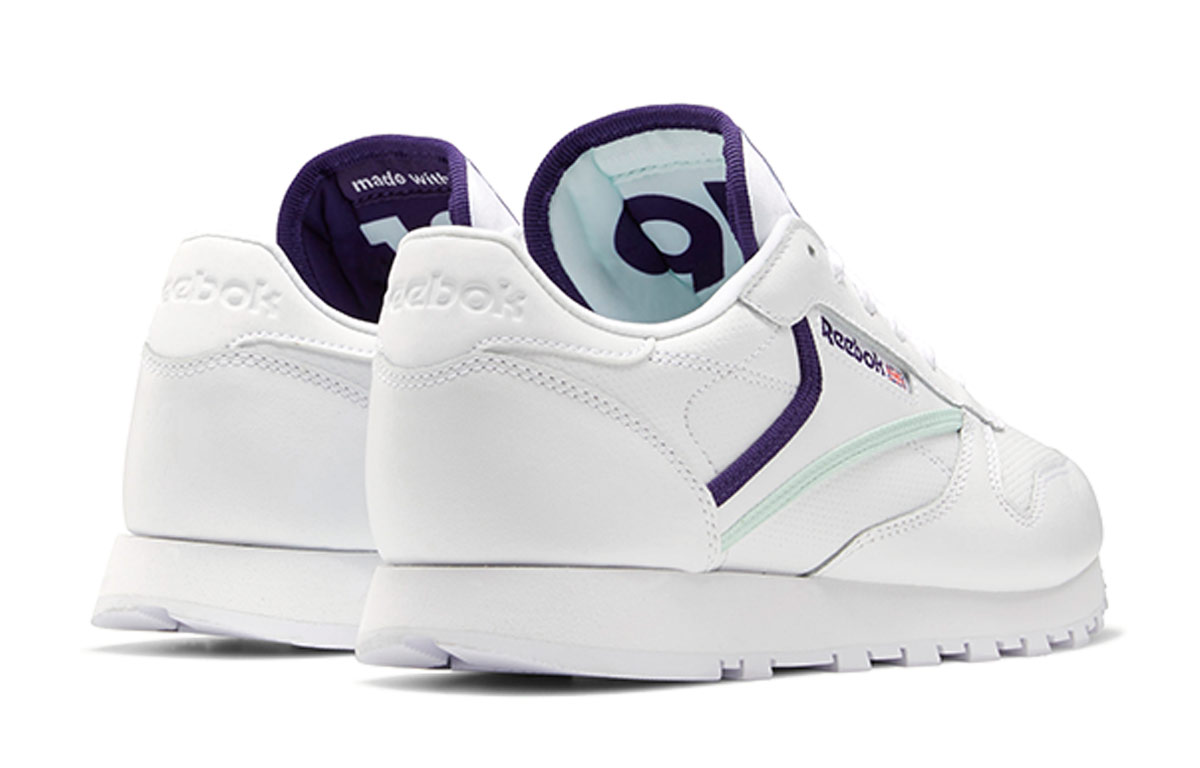 (W) Reebok Classic Leather 'White Purple' 圖 4
