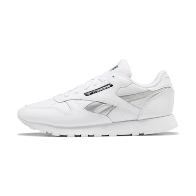 (W) Reebok Classic Leather 'White Silver Metallic'