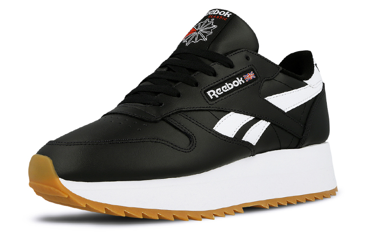 (W) Reebok Classic Leather Double 'Black White' 圖 3