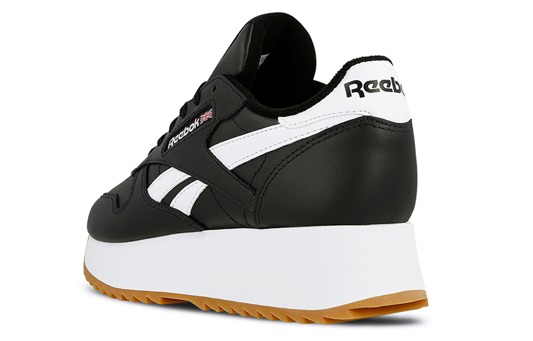 (W) Reebok Classic Leather Double 'Black White' 圖 4