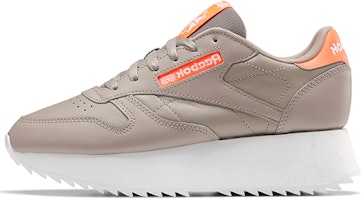 (Women) Reebok Classic Leather Double 'Brown Pink' FY7265 (Women) Reebok Classic Leather Double 'Brown Pink' FY7265