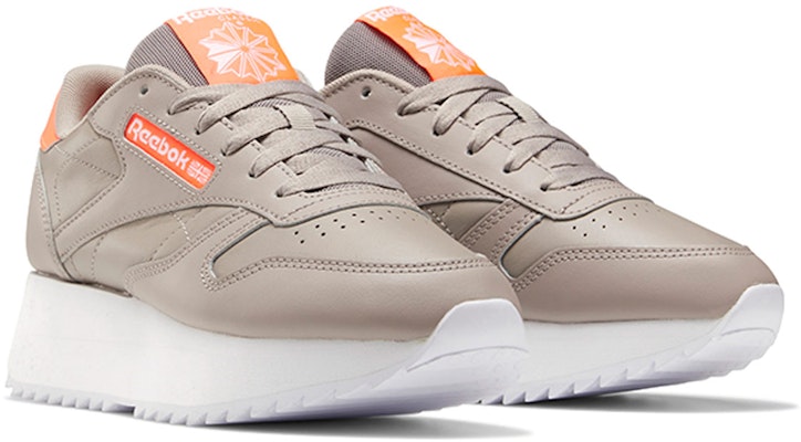 (W) Reebok Classic Leather Double 'Marrón Rosa' FY7265 Lookbook (W) Reebok Classic Leather Double 'Marrón Rosa' FY7265