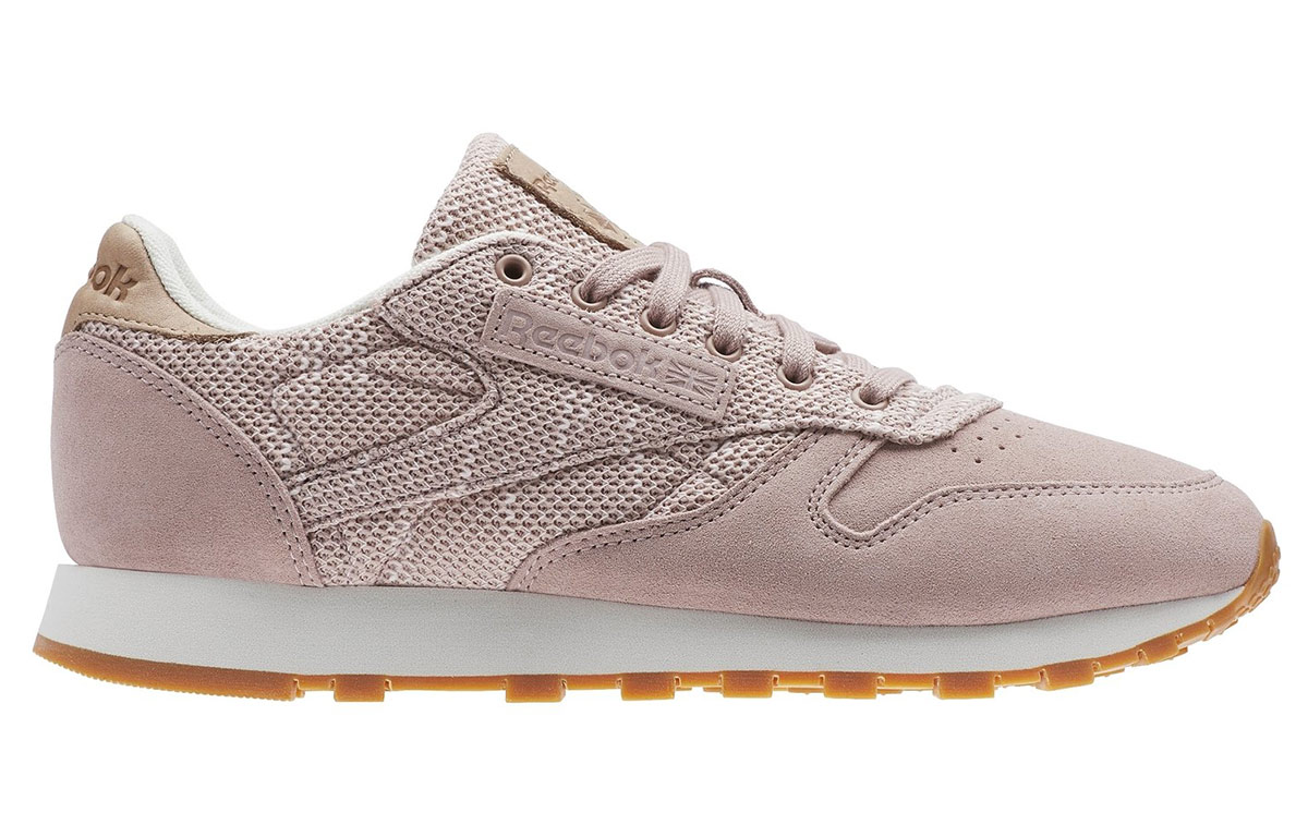 (W) Reebok Classic Leather EBK Running Shoes Pink 圖 2