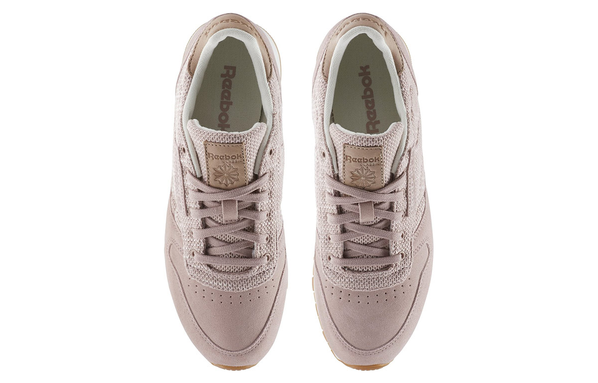 (W) Reebok Classic Leather EBK Running Shoes Pink 圖 3