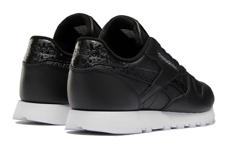 (W) Reebok Classic Leather Running Shoes Black 圖 4