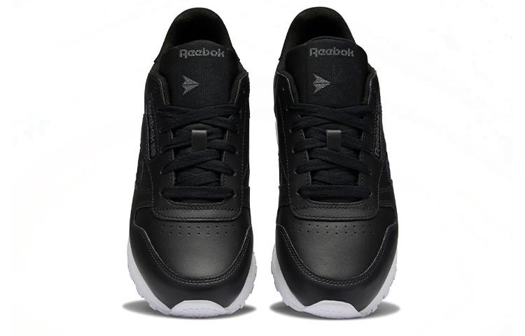 (W) Reebok Classic Leather Running Shoes Black 圖 5