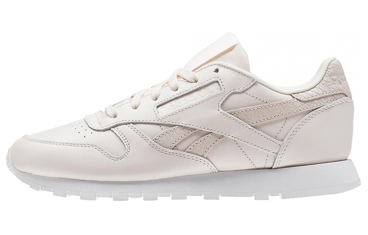 (Women) Reebok Classic Leather Low Tops Wear-resistant Pink CM9160