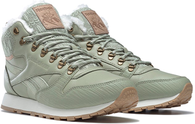 (W) Botas Reebok Classic Leather Arctic 'Blanco Verde' FZ1205 Lookbook (W) Botas Reebok Classic Leather Arctic 'Blanco Verde' FZ1205