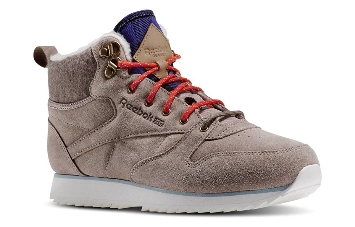 Lookbook (W) Reebok Classic Leather Mid ''Outdoor Fleece Camel'' Schoenen AQ9776
