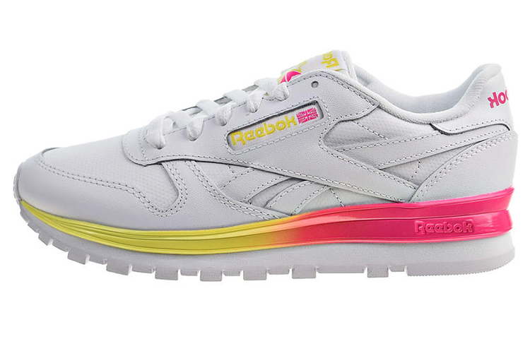 Buy (W) Reebok Classic Leather MU 'Putih Pink Cerah Kuning Terang' FZ0827