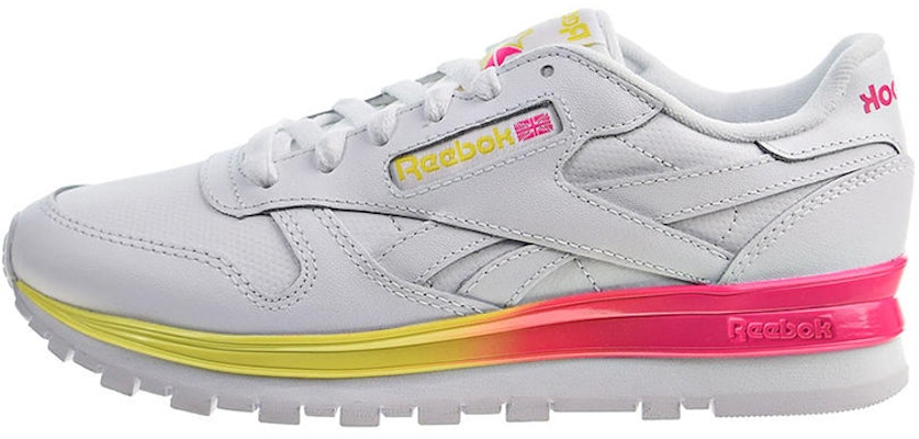 (W) Reebok Classic Leather MU 'Putih Pink Cerah Kuning Terang' FZ0827 Buy (W) Reebok Classic Leather MU 'Putih Pink Cerah Kuning Terang' FZ0827