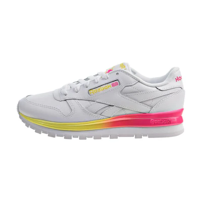 (W) Reebok Classic Leather MU 'White Proud Pink Bright Yellow'