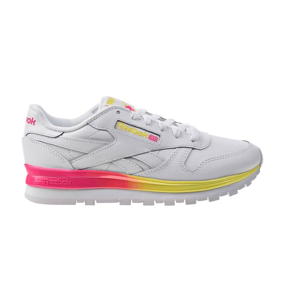 (Women) Reebok Classic Leather MU 'White Proud Pink Bright Yellow ...