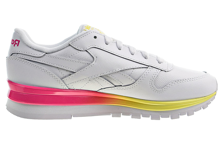 (W) Reebok Classic Leather MU 'White Proud Pink Bright Yellow' 圖 2