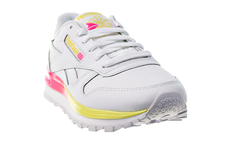(W) Reebok Classic Leather MU 'White Proud Pink Bright Yellow' 圖 3