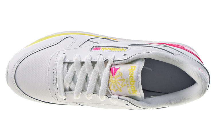 (W) Reebok Classic Leather MU 'White Proud Pink Bright Yellow' 圖 4