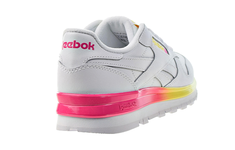 (W) Reebok Classic Leather MU 'White Proud Pink Bright Yellow' 圖 5