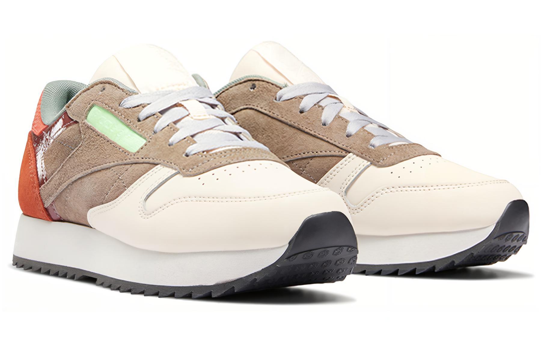 Lookbook Reebok 經典皮革波浪紋 'Ceramic Pink Multi' 女鞋 FX2991