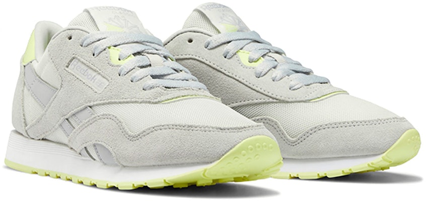 (Women) Reebok Classic Nylon 'Grey Yellow' FX3189 Lookbook (Women) Reebok Classic Nylon 'Grey Yellow' FX3189
