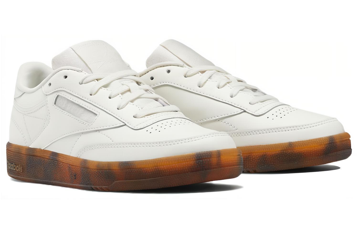 Lookbook (W) Reebok Club C 85 'Beige Low Top' Kasut Rendah Bewarna Beige EH1510