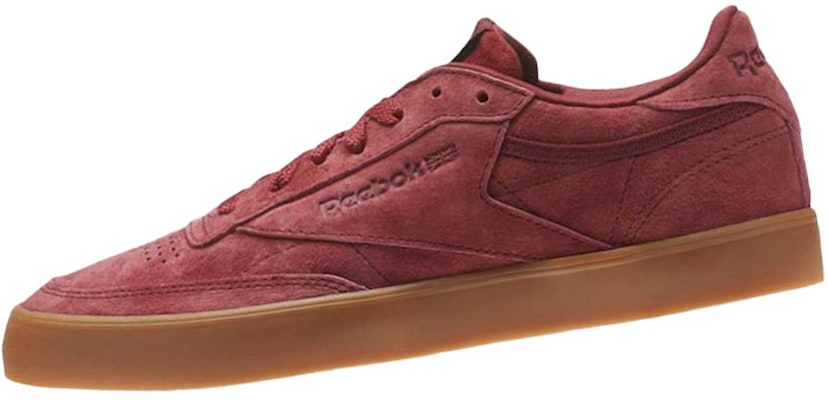 (W) Reebok Club C 85 'Burgundy' Lelaki Burgundy Sneakers CN2273 Lookbook (W) Reebok Club C 85 'Burgundy' Lelaki Burgundy Sneakers CN2273