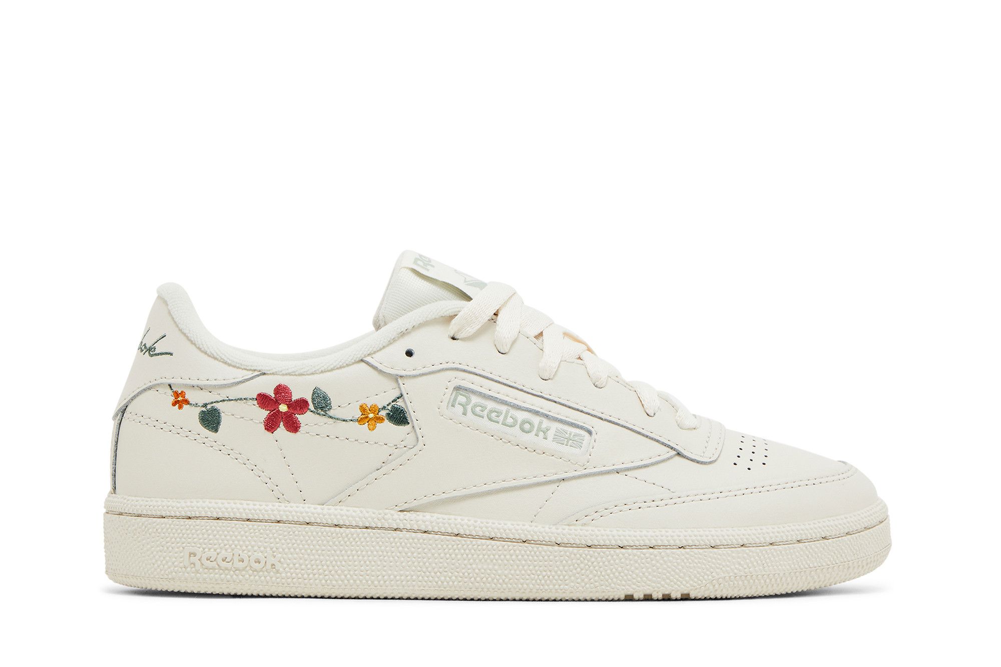 Buy (Women) Reebok Club C 85 'Embroidered Floral - Bone Vintage